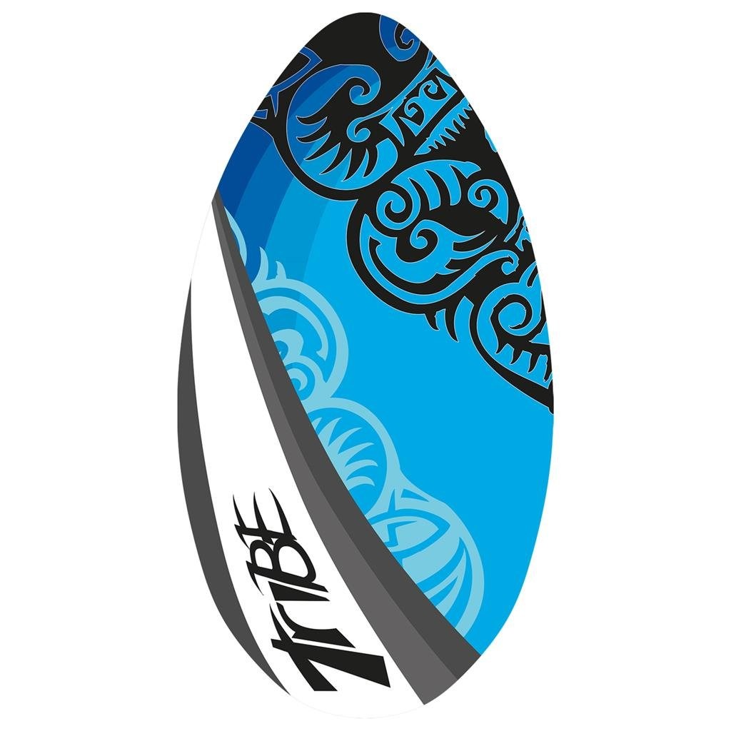 SportX Wooden Skimboard with Blue Tribe Print 94 cm