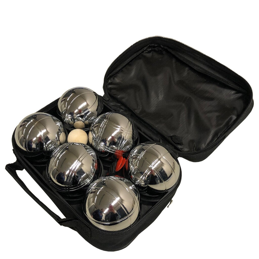 SportX Ball Game Set with 6 Pétanque Balls and Measuring Cord