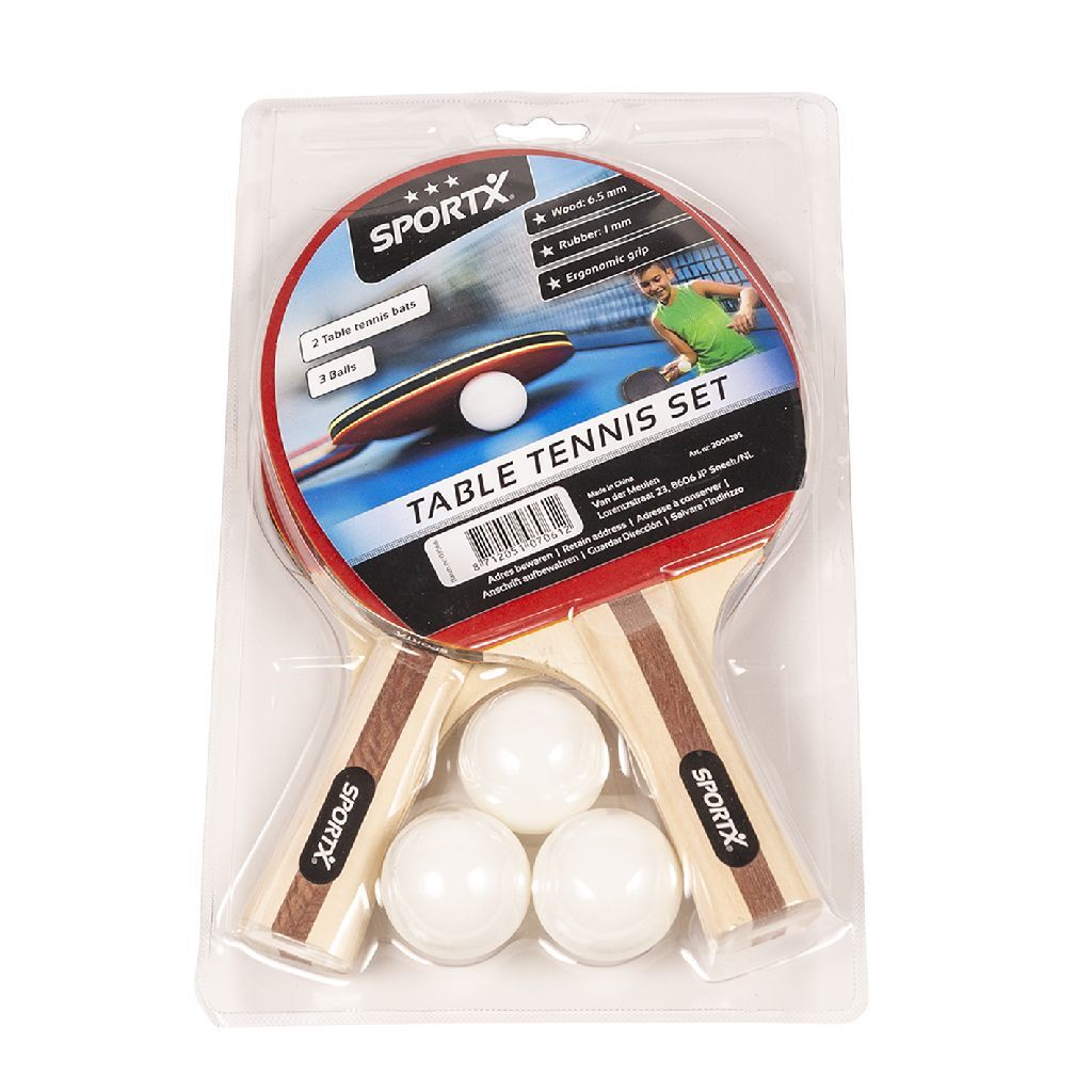 SportX 5-piece Table Tennis Set