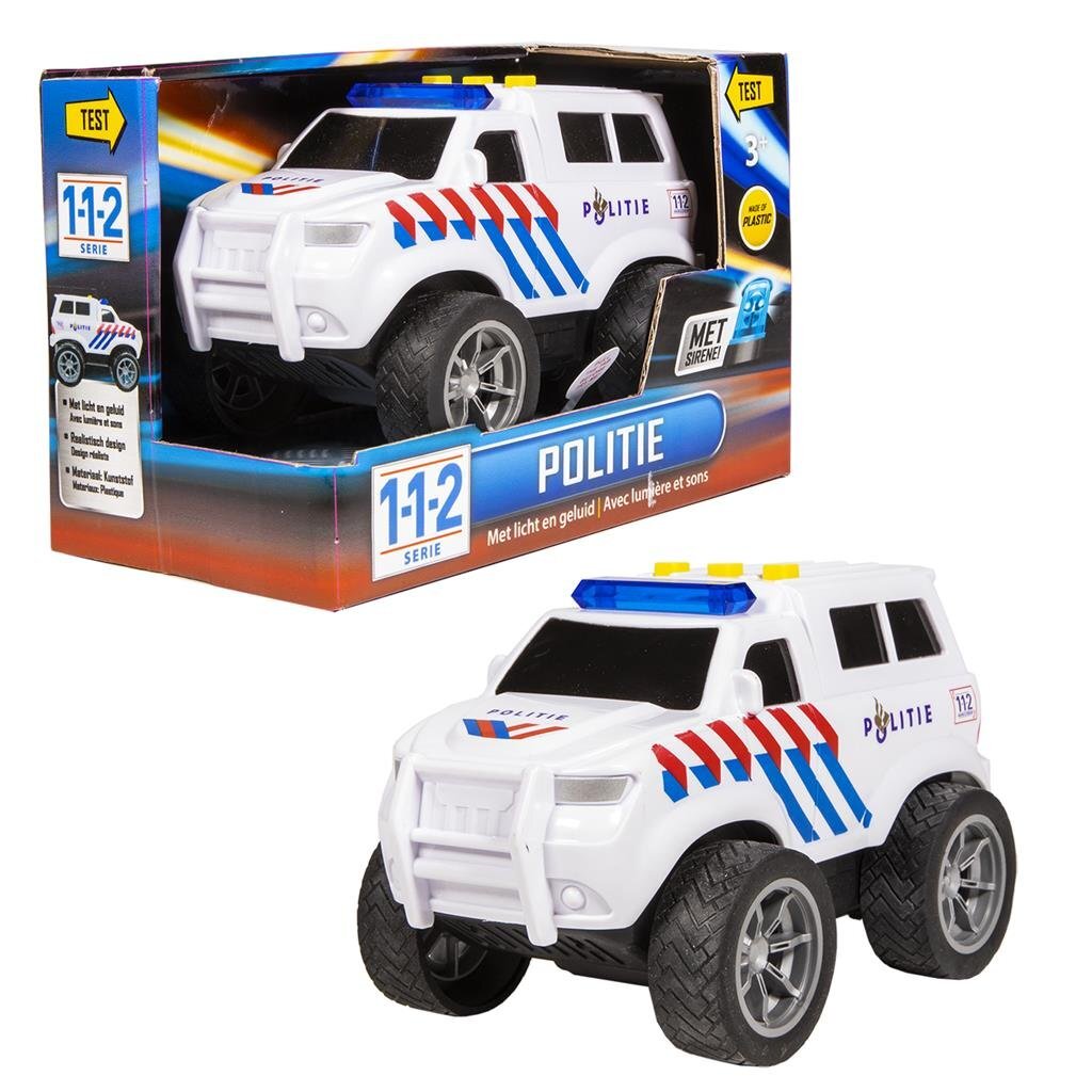 112 Police Car Toy with Lights and Sound - Suitable for Ages 2-4