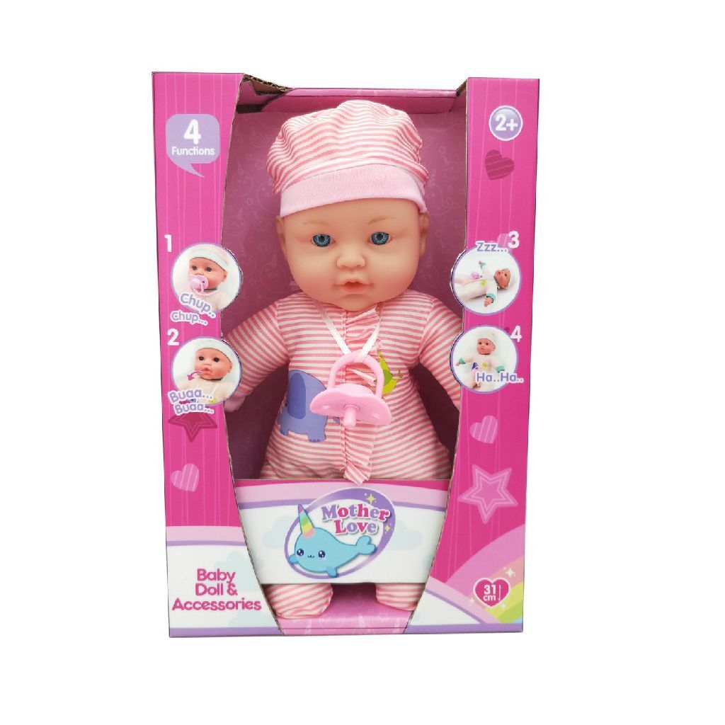 Mother Love Soft Baby Doll with Sound 31 cm