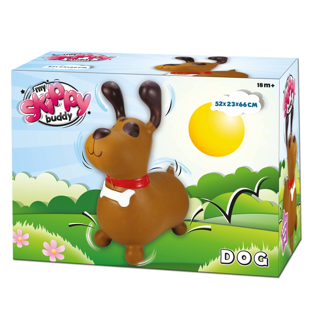 Skippy Buddy Dog Inflatable Toy 52x23x66 cm - For Children 18 Months+