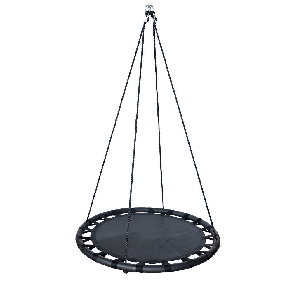 Outdoor Play Swing Mat 100 cm Black