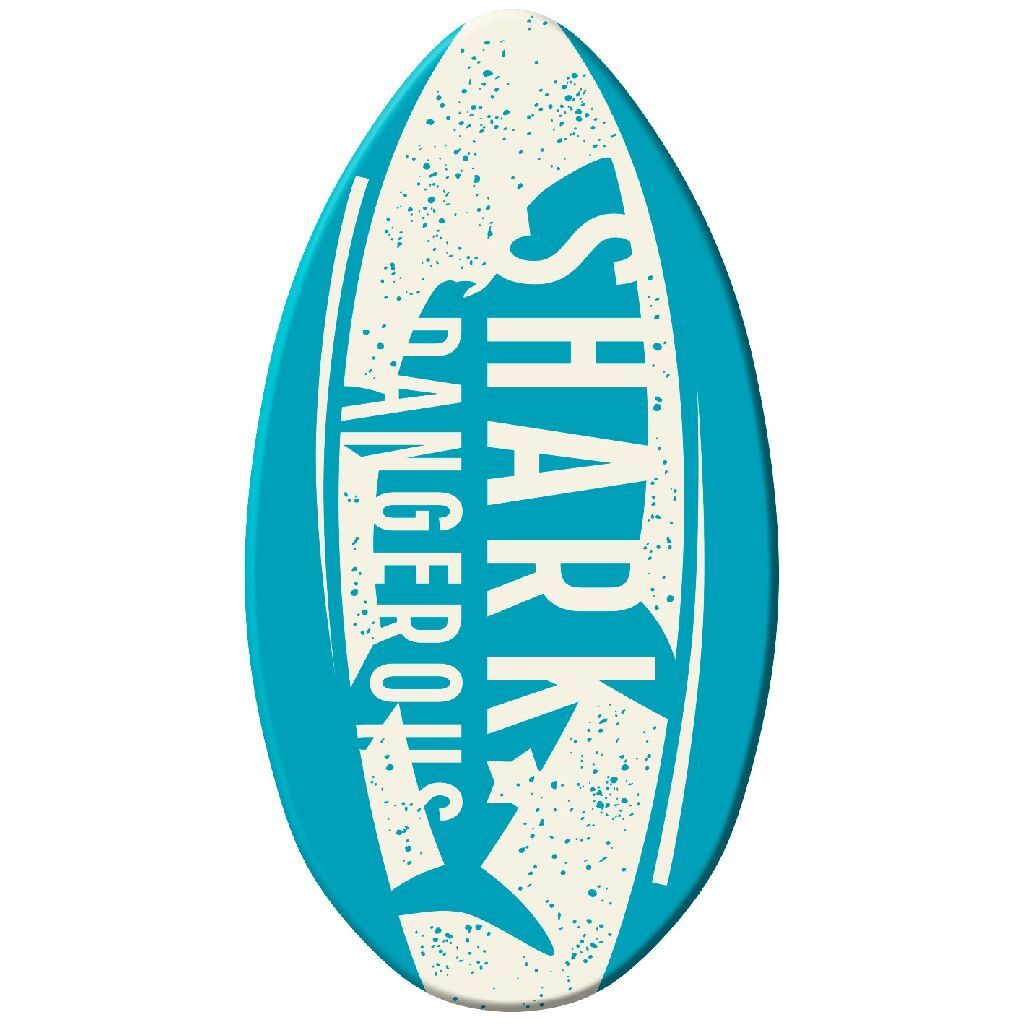 SportX Wooden Skimboard Shark 94 cm