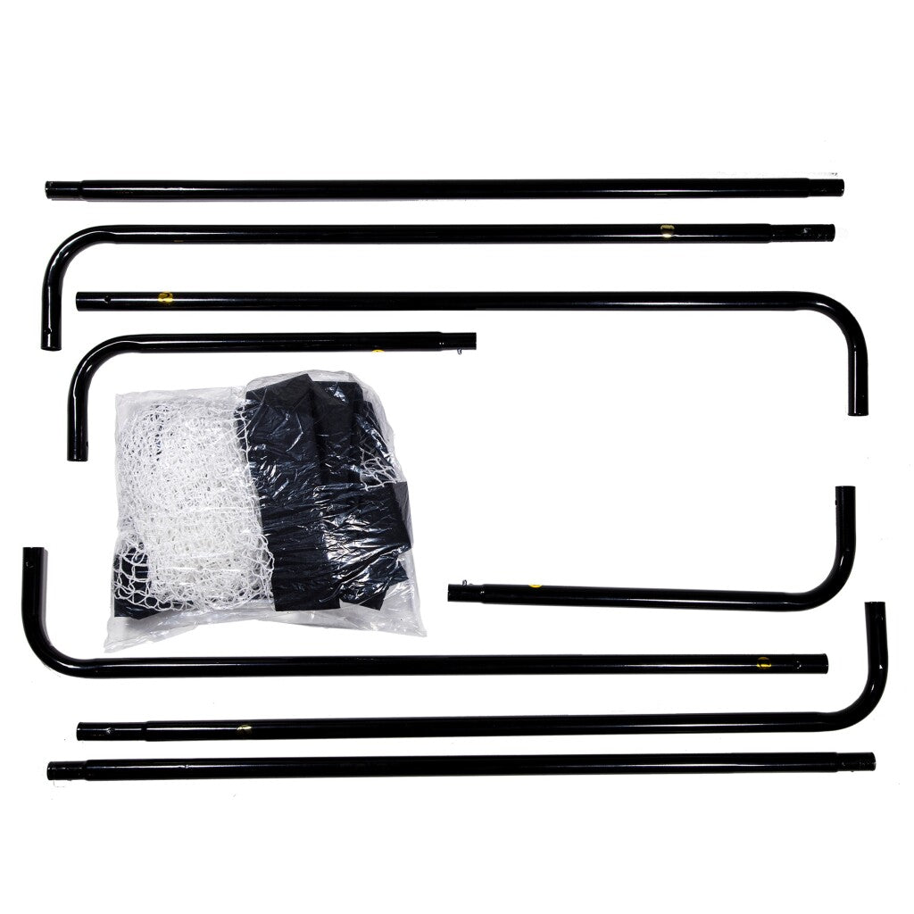 SportX Metal Football Goal 182x60x122 cm - Black