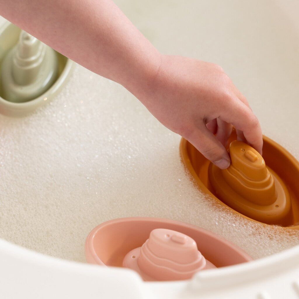 Little Dutch 4 Bath Boats Set Pink