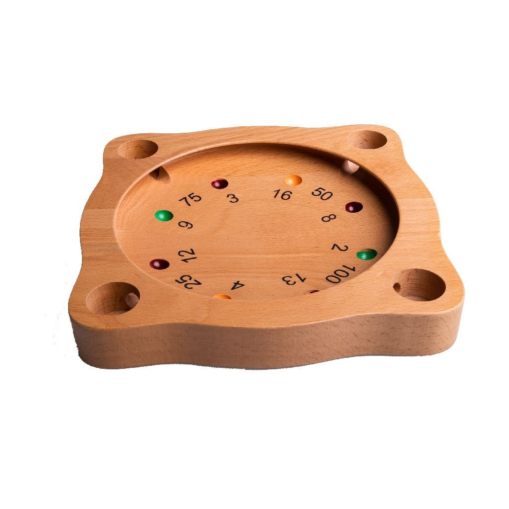 Clown Games Wooden Tyrolean Roulette - Game Board 21 x 21 cm