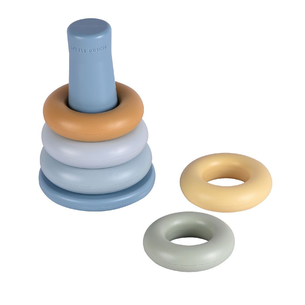 Little Dutch Stacking Rings Toy Blue 20.5 cm