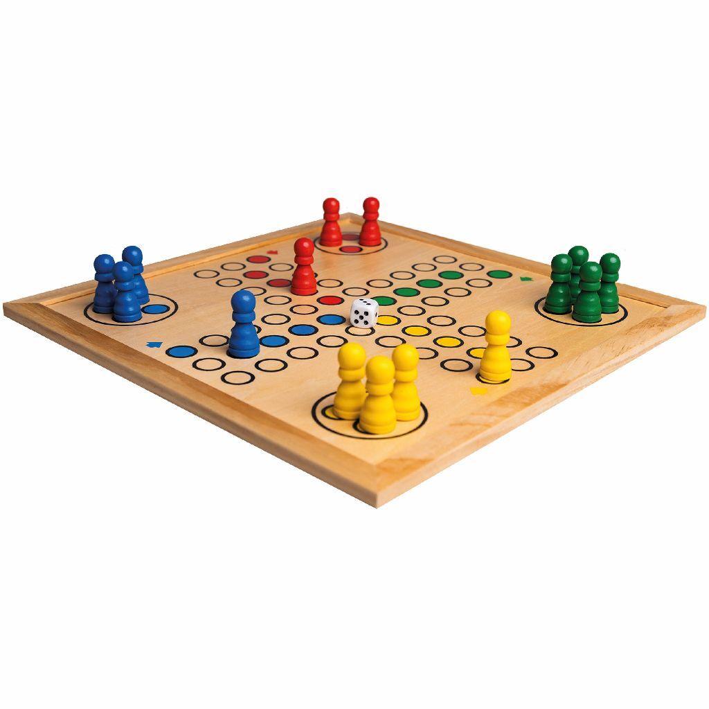 Clown Games 9-in-1 Wooden Game Box - Chess, Checkers, Backgammon & More - 2 to 4 Players