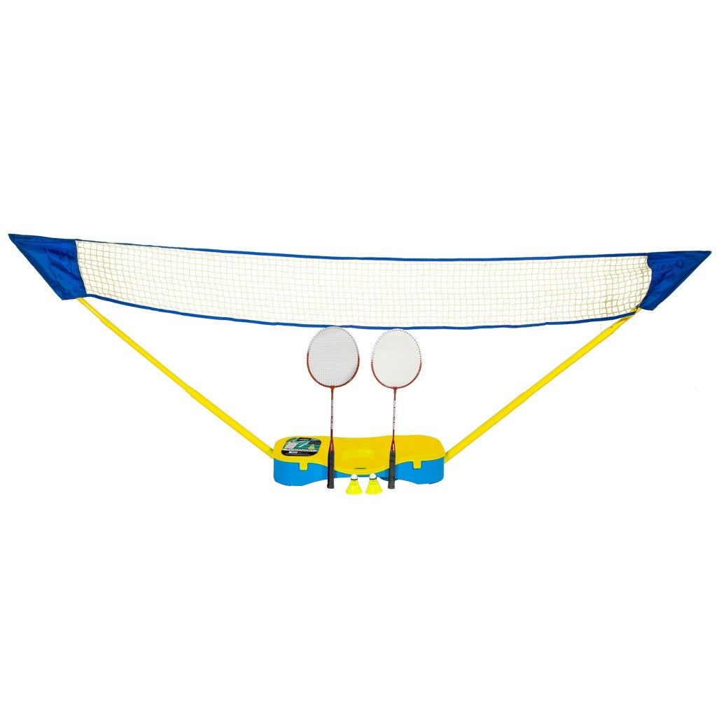 SportX Badminton Set - Complete Set for Outdoor Fun - 2 Shuttles & Rackets