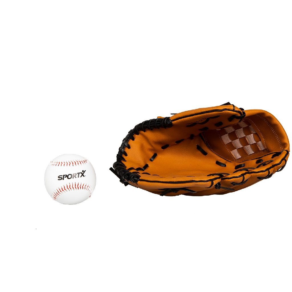 SportX Baseball Glove + Ball for Kids