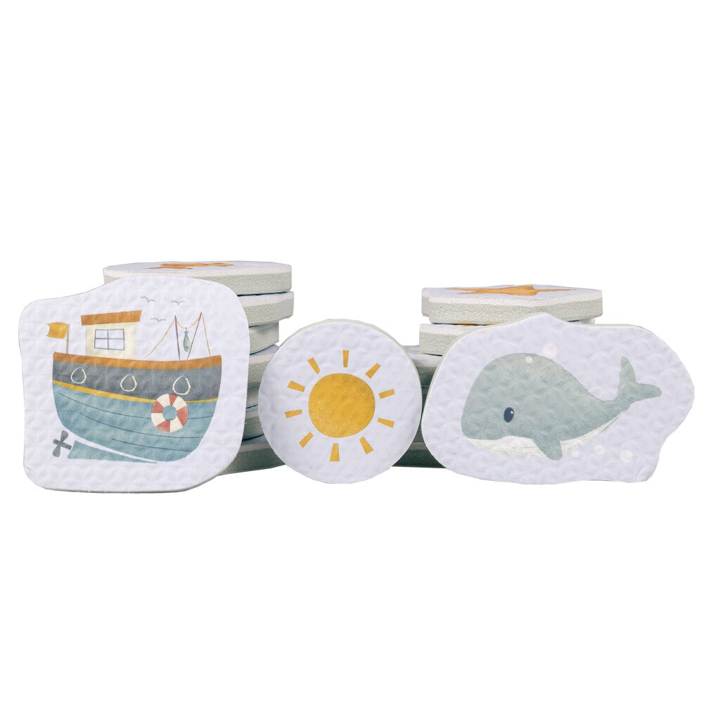 Rubo Toys Little Dutch Bath Foam Figures - Sailors Bay