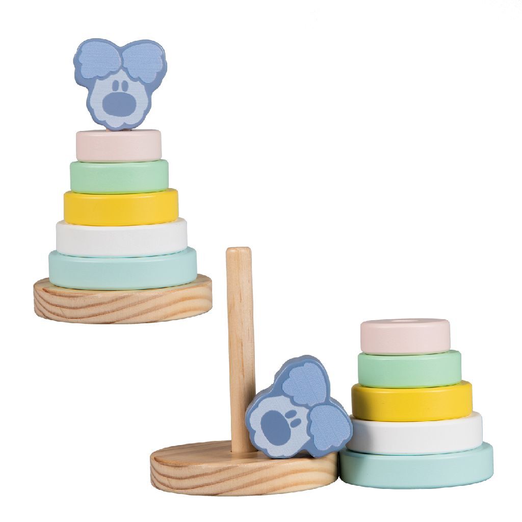 Woezel and Pip Wooden Stacking Tower - Educational Toy for Kids