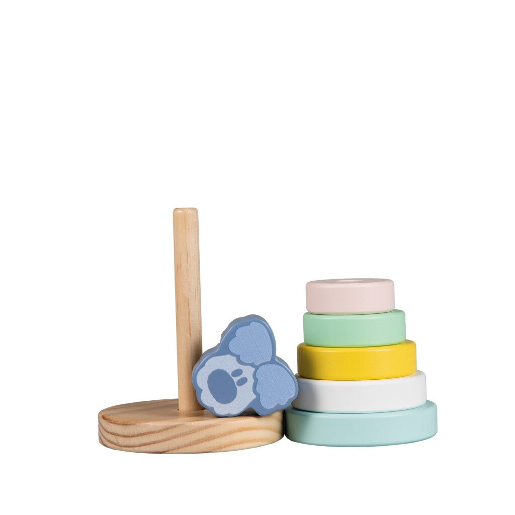 Woezel and Pip Wooden Stacking Tower - Educational Toy for Kids