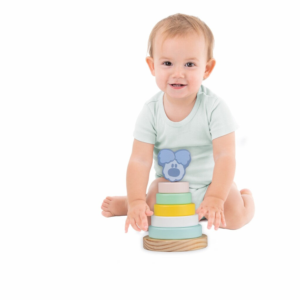 Woezel and Pip Wooden Stacking Tower - Educational Toy for Kids