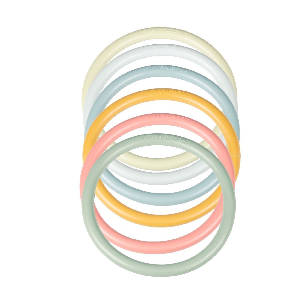 Little Dutch Activity Rings Set of 6 Colorful Rings for Kids
