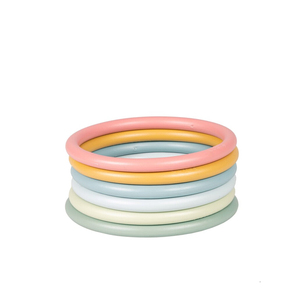 Little Dutch Activity Rings Set of 6 Colorful Rings for Kids