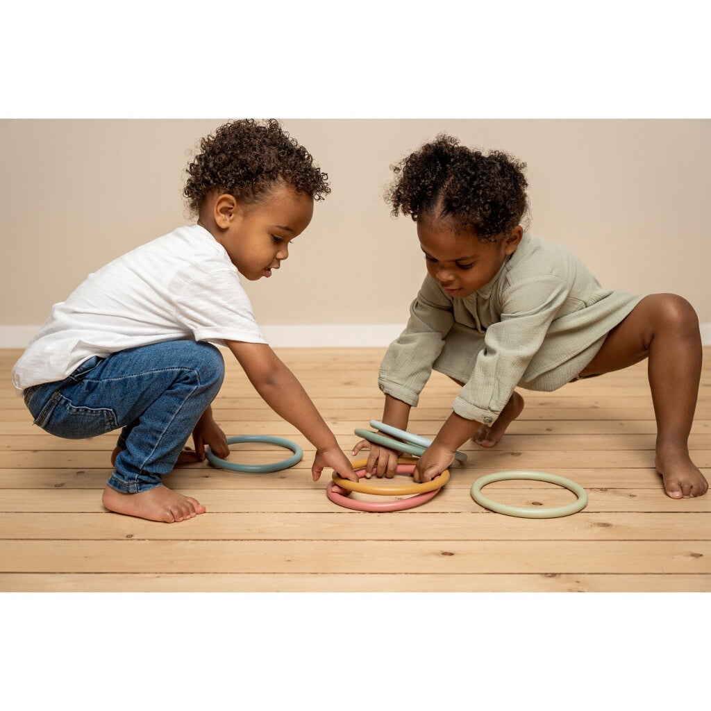 Little Dutch Activity Rings Set of 6 Colorful Rings for Kids