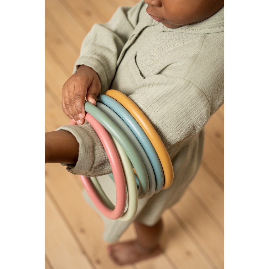 Little Dutch Activity Rings Set of 6 Colorful Rings for Kids