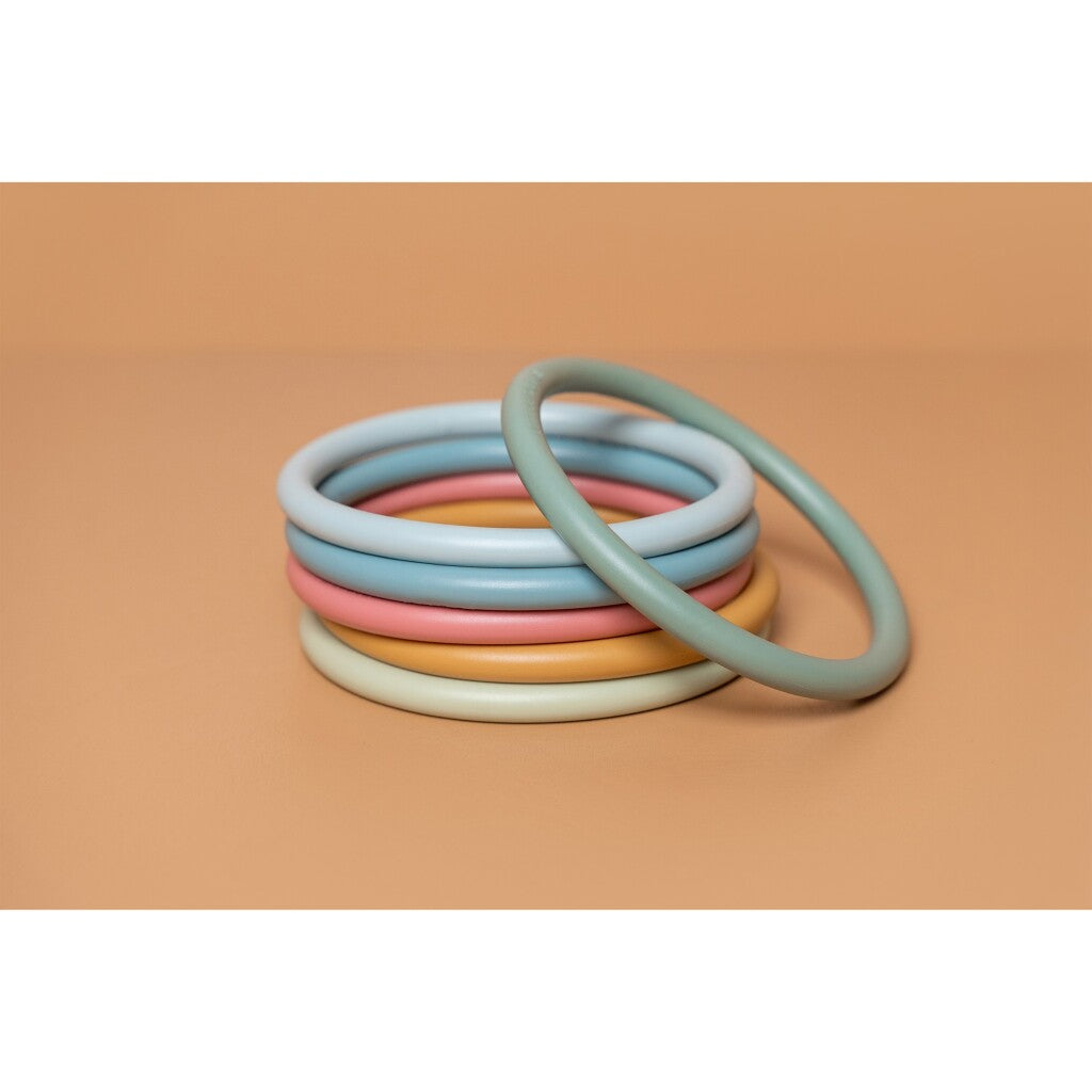 Little Dutch Activity Rings Set of 6 Colorful Rings for Kids