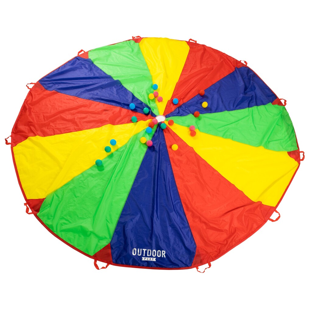 Outdoor Play Parachute Cloth with 24 Balls for 12 Players