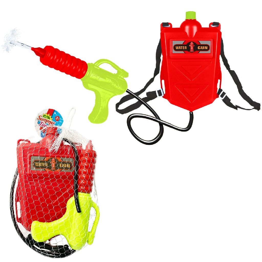 Summertime Firefighter Water Gun 2000 ml, Red/Yellow, Ages 3+