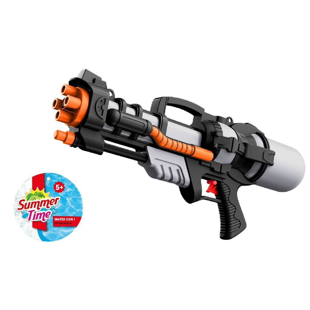 Summertime Water Gun 49 cm, Orange/Black/Gray, Ages 5+