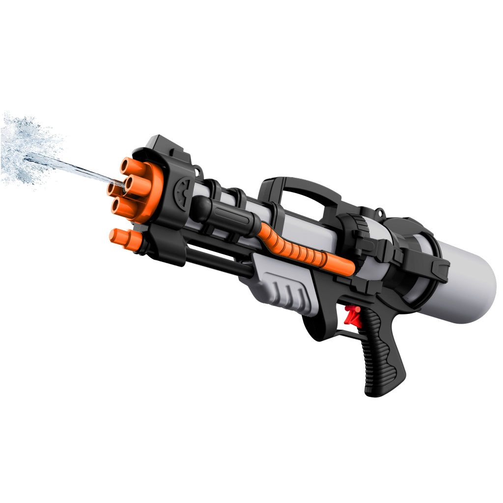 Summertime Water Gun 49 cm, Orange/Black/Gray, Ages 5+
