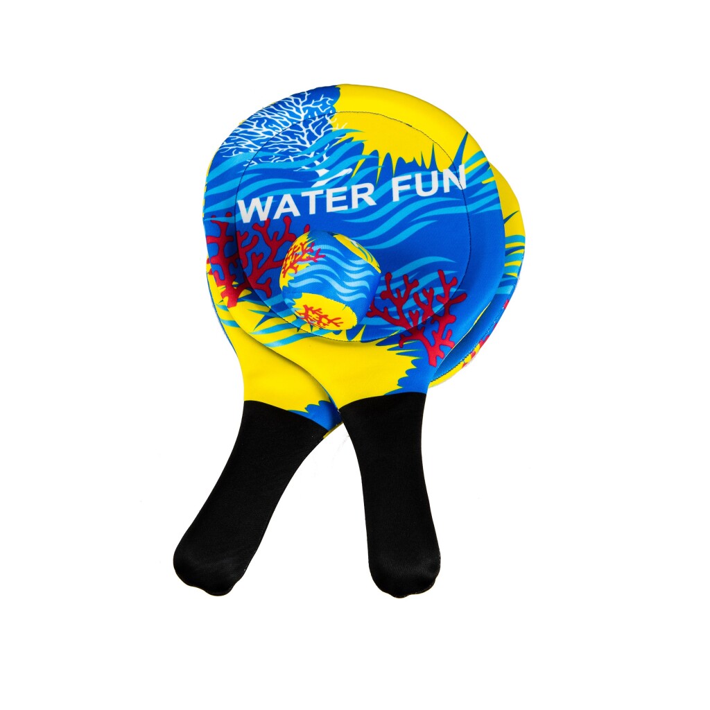 Summertime Water Fun Soft Beach Ball Set Blue/Yellow