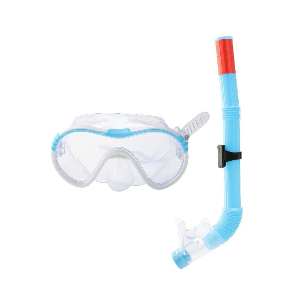 SportX Junior Snorkel Set 4 Stars Assorted - Comfortable Mouthpiece - Adjustable Headband - Random Color