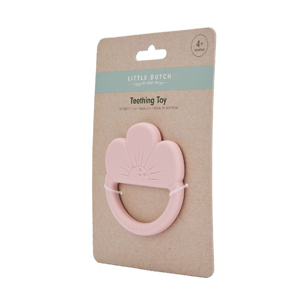 Little Dutch Silicone Teething Ring Flower Pink