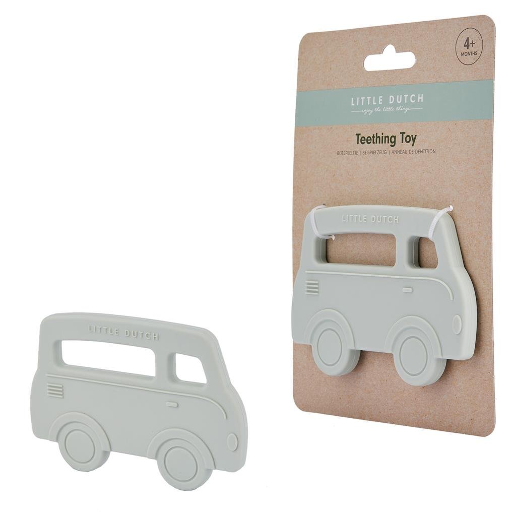 Little Dutch Silicone Teething Ring Bus Green