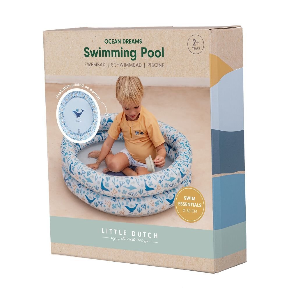 Little Dutch Ocean Dreams Swimming Pool - 80 cm Blue