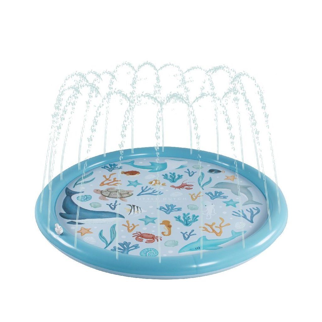 Little Dutch Ocean Dreams Sprinkler Mat - 150 cm Blue