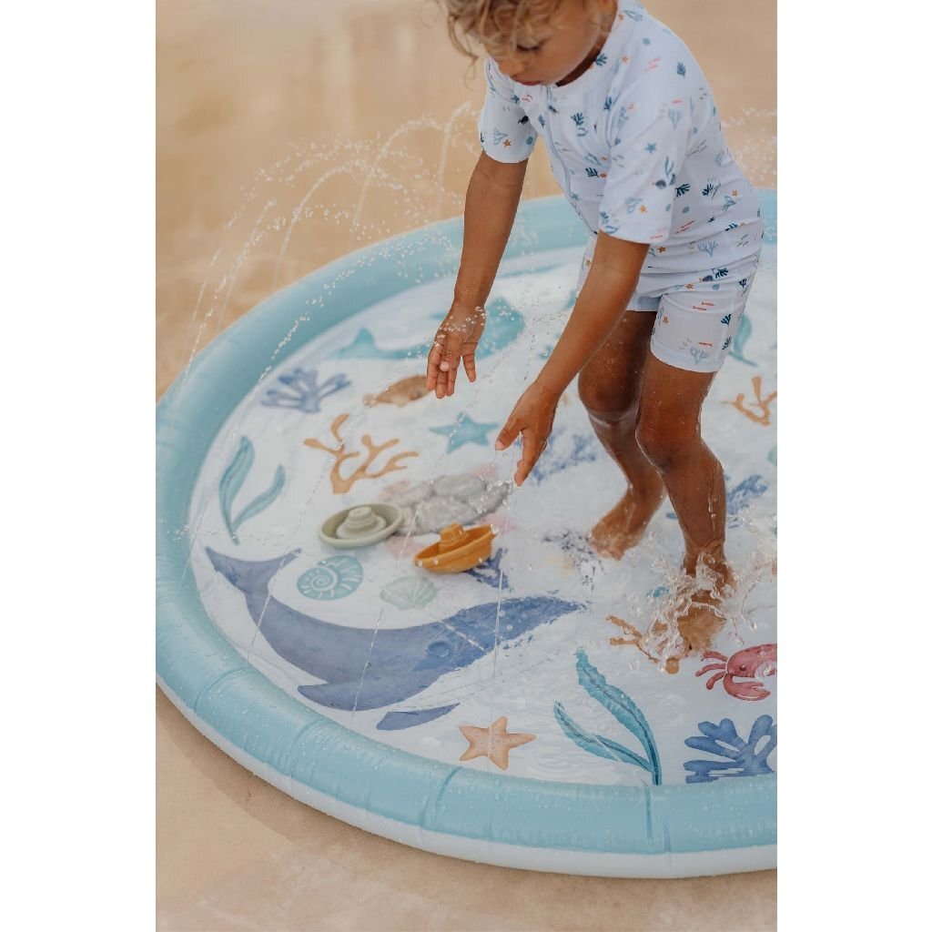 Little Dutch Ocean Dreams Sprinkler Mat - 150 cm Blue