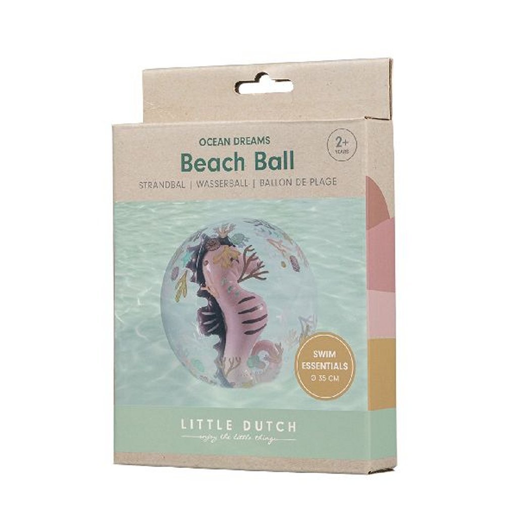 Little Dutch Ocean Dreams 3D Beach Ball Seahorse 35 cm