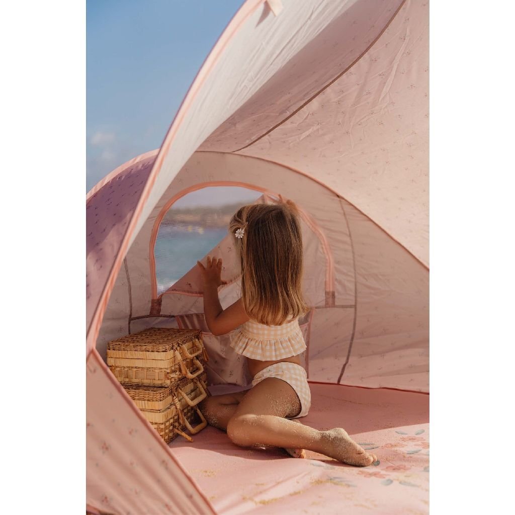 Little Dutch Pop-Up Tent 122x110x122 cm Pink Flowers