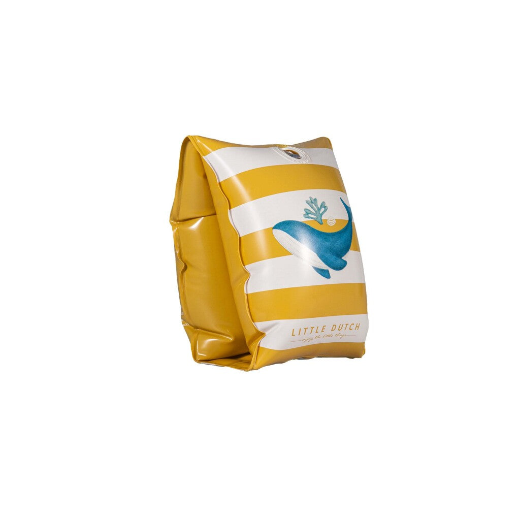 Little Dutch Ocean Dreams Swim Sleeves Yellow/White Suitable for 2-6 Years
