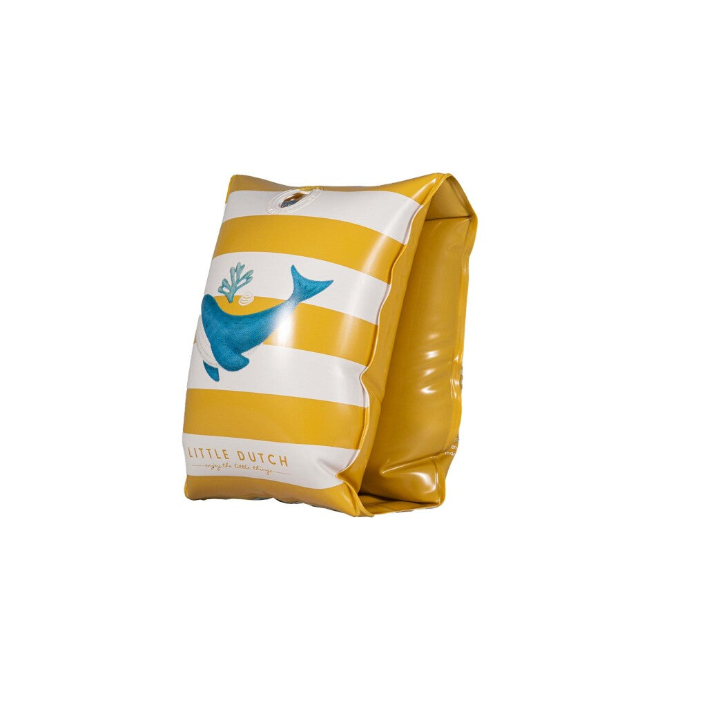 Little Dutch Ocean Dreams Swim Sleeves Yellow/White Suitable for 2-6 Years