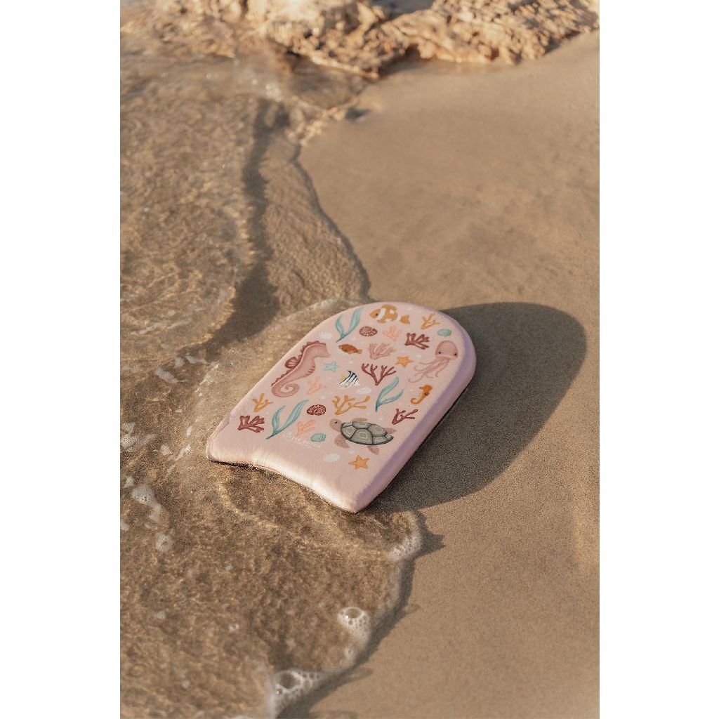 Little Dutch Ocean Dreams Kickboard Pink - Fun Swimming Aid for Kids 3+