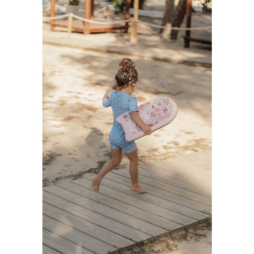 Little Dutch Ocean Dreams Kickboard Pink - Fun Swimming Aid for Kids 3+
