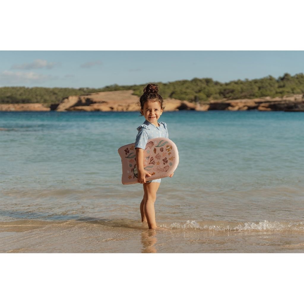 Little Dutch Ocean Dreams Kickboard Pink - Fun Swimming Aid for Kids 3+