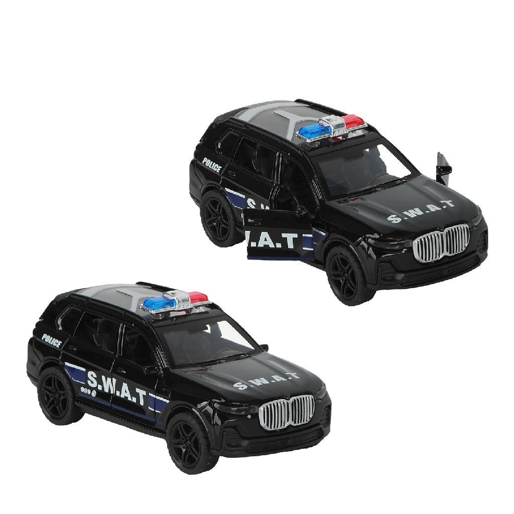 112 Pull-Back S.W.A.T. Car 1:36 - Die-Cast with Light and Sound