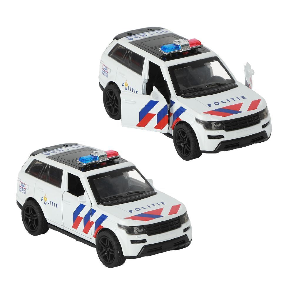 112 Pull-Back Police SUV 1:36 - Die-Cast with Lights and Sound