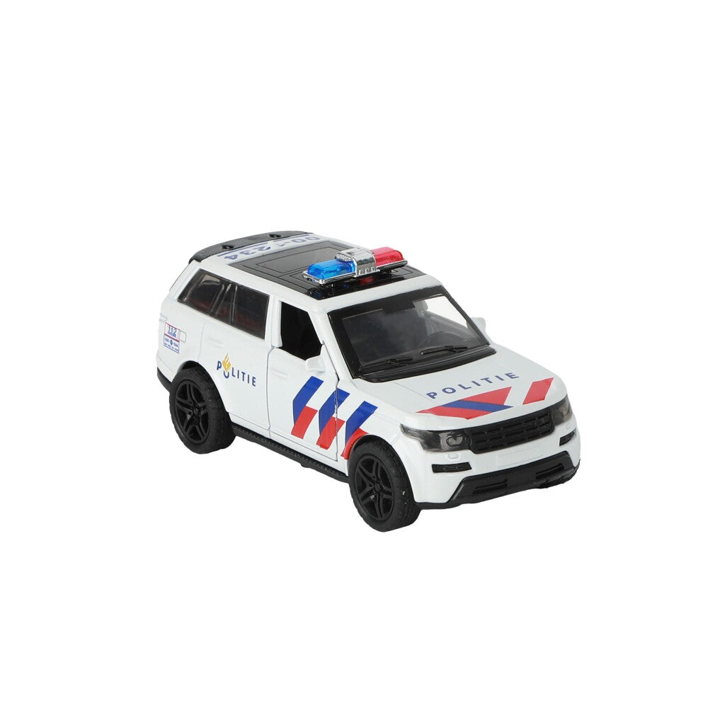 112 Pull-Back Police SUV 1:36 - Die-Cast with Lights and Sound