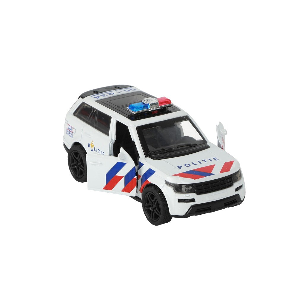 112 Pull-Back Police SUV 1:36 - Die-Cast with Lights and Sound