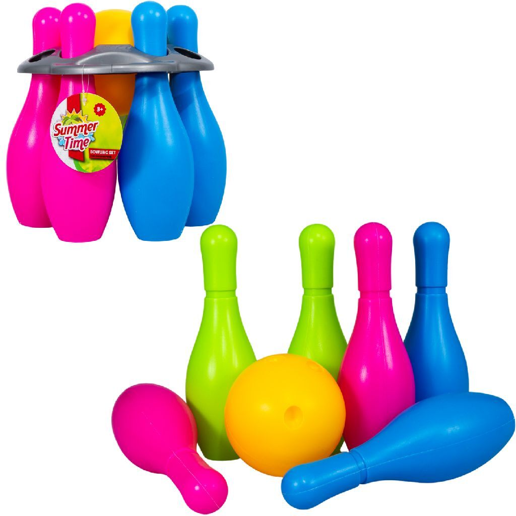 Summertime Bowling Set 6 Pins and Ball