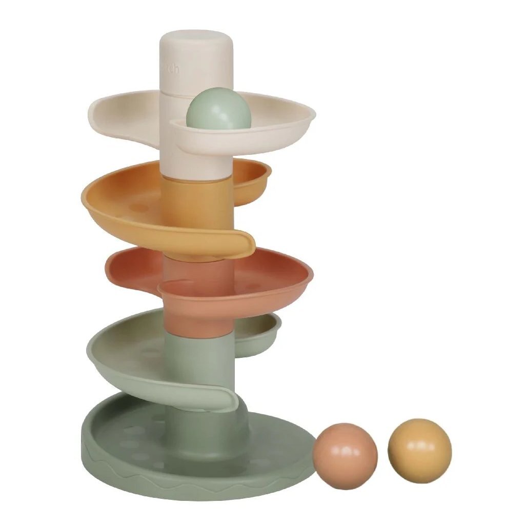 Little Dutch Spiral Tower 18x18x30 cm - For Ages 10 Months+
