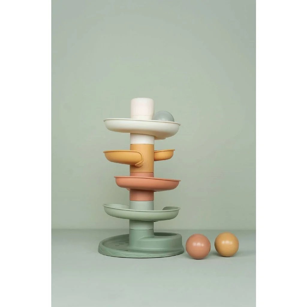 Little Dutch Spiral Tower 18x18x30 cm - For Ages 10 Months+