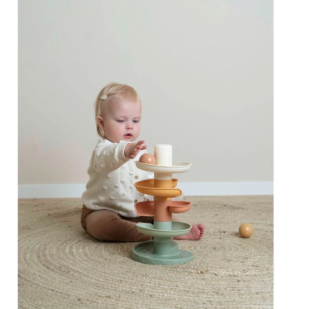 Little Dutch Spiral Tower 18x18x30 cm - For Ages 10 Months+